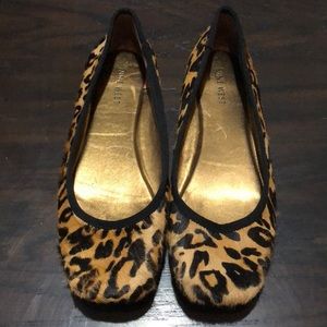 Nine West Flats Real Fur 7M